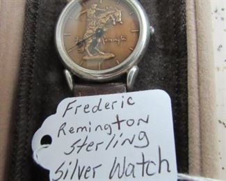 Frederic Remington Sterling Silver Watch