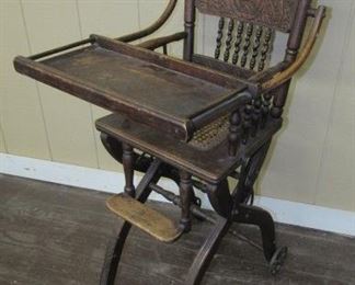 Oak High Chair