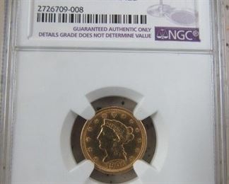 NGC 1906 Gold $2.50 Coin