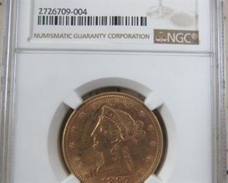 NGC 1897 Gold $10.00 Coin