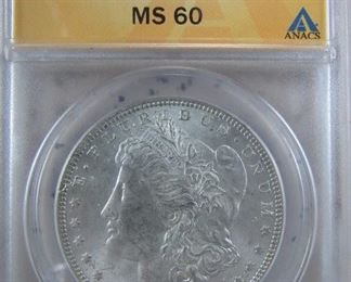1 of 5 Graded Morgan Silver Dollars