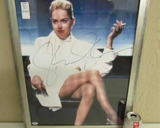 Sharon Stone Autographed Picture w/Certificate on Back