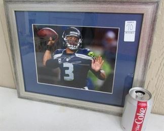 Russell Wilson Autographed Photo w/Certificate on Back