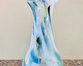 $20 - Art glass vase - 12" H x 6" W