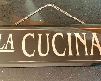 $20 - Mirrored plaque; 6" H x 18" W 