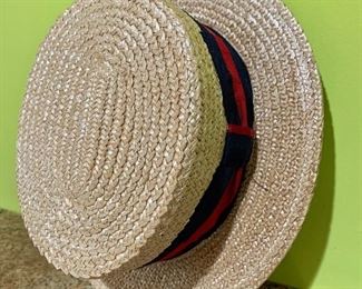 $40 - Vintage Ponte Rialto Venice straw hat size 7 1/4