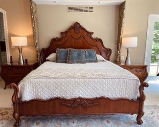 Century king grand bed in Normandy finish. 