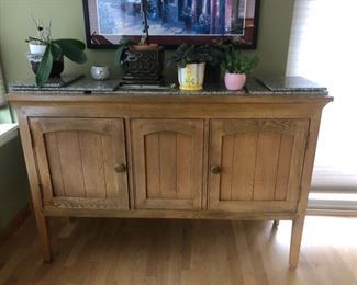 Antique Buffet, House Plants 
