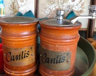 Canlis' Salt and Pepper Shaker & Grinder 