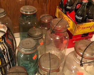 Ball Mason Jars, Coca-Cola Bottles 