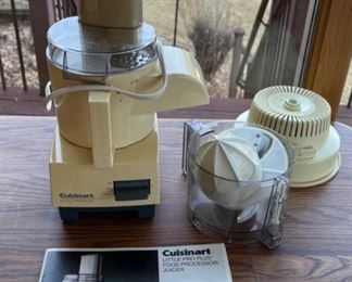 $20.00........................Cuisinart Food Processor and Juicer (S075)