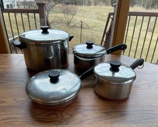 $45.00.......................Revere Posts and Pans, copper bottoms (S073)