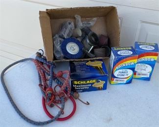 HALF OFF! $5.00 NOW, WAS $10.00...........................Bungie Cords, Schlage Lock and more (S041)