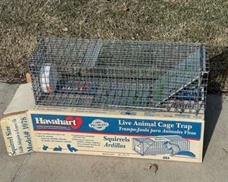 HALF OFF! $7.50 NOW, WAS $15.00....................Have-a Heart Large Live trap (S024)