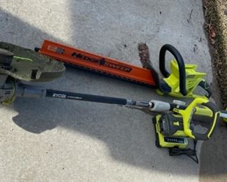 $40.00.........................Ryobi Weed Eater and Trimmer includes one battery and one charger for the 2 (S022)