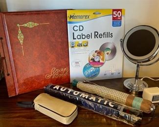 HALF OFF! $6.00 NOW, WAS $12.00..................Scrap Book, Electric Magnifying Mirror, Umbrellas and more (S187)