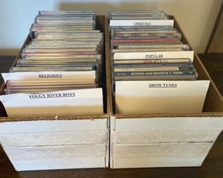 REDUCED! $18.00 NOW, WAS $24.00....................2 Boxes Music CD’s (S176)