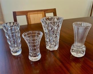 $14.00...................Glass Vases, Tallest vase 5" (S127)