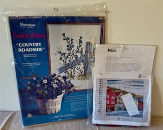 HALF OFF! $6.00 NOW, WAS $12.00....................2 Embroidery Kits (S266)