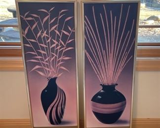 HALF OFF! $3.00 NOW, WAS $6.00...............Pair Pictures 31" x 13" no glass (S265)