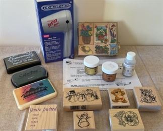 HALF OFF! $8.00 NOW, WAS $16.00....................Stamps, Embossing tools and more (S267)