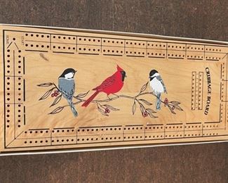 $12.00..................Cribbage Board with Birds (S229)