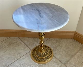 $45.00......................Marble Table Stand 17 1/2" tall, 15" diameter (S208)