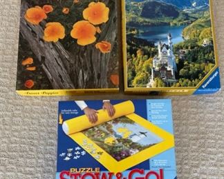 REDUCED! $9.00 NOW, WAS $12.00.................Puzzles and Puzzle Mat (S202)