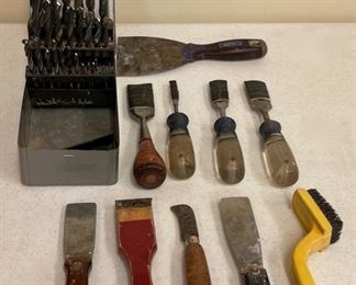 HALF OFF! $7.50 NOW, WAS $15.00...............Drill Bits, Scrapers and more (S394)