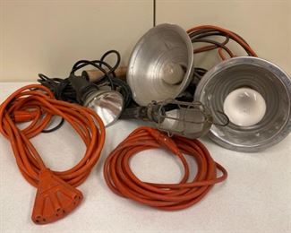HALF OFF! $6.00 NOW, WAS $12.00.............Extension Cords and Clamp Lights (S357)