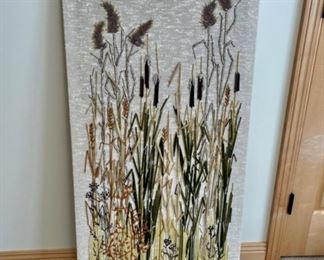 $25.00.......................Embroidered Wall Art 24" x 45" (S301)