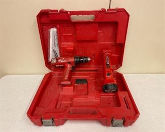 FREE.....................Good drill and light no battery to go with, case included (S360)