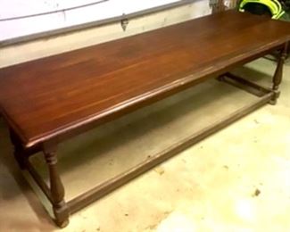 Antique millinery table : 10’ x 3’