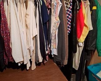 Large assortment of vintage clothing for men and women
