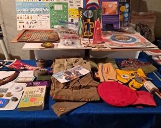 Large assortment of 60s-70s Boy Scout Collectibles and Projects