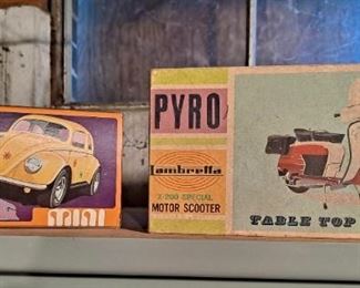 Vintage Car & Scooter Model Boxes 60's-70's