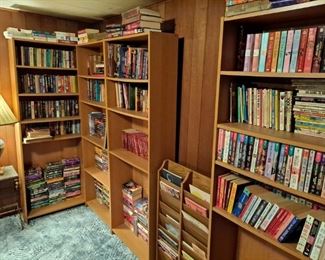 BOOKS, BOOKS, and more BOOKS.... and BOOK SHELVES!