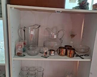 Resin Eagle; Storage Box; Glassware, Barware, Silverplate Child's Mugs and more!