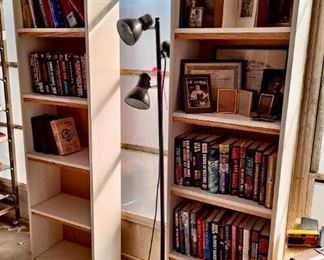Tall bookshelves, books and more!