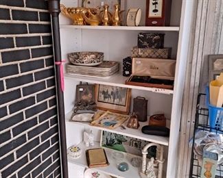 Pickard Dinnerware, Torchier, home decor, sets of dishes, bookshelves, vintage clocks and much more!