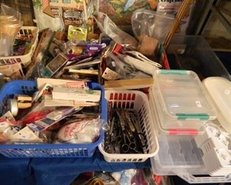 Sewing Notions, scissors, storage containers and so much more!