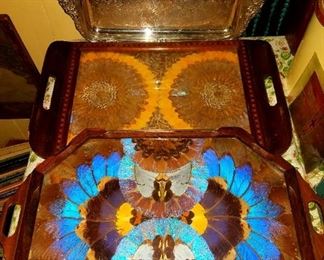Gorgeous Antique Butterfly Wing Trays
Sheridan Silversmith Serving Tray