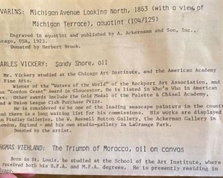 Lot 6000 $3,800.00 "Sandy Shore," an original oil painting by Charles Vickery. Vickery is one of our favorite artists with roots in LaGrange, IL. This painting took second place in the International Seascape Competition in Mystic, Connecticut in 1982.. We have sold several of Vickery's original works in the past. No one captures light in waves and does Seascapes like Charles Vickery! Vickery has since passed, but he grew up in LaGrange and is a local favorite artist!