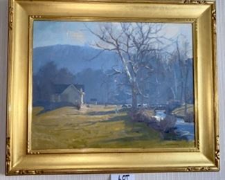 Lot 6001 $2,500.00 "Cows Coming Home" by listed artist John Phillip Osborne. Oil on Canvas with Gold Frame. We have two of Osborne's works for sale - his work is highly collectible. The owner paid over $5,000 for this piece, great size, this one will make an impact- 36" x 30"