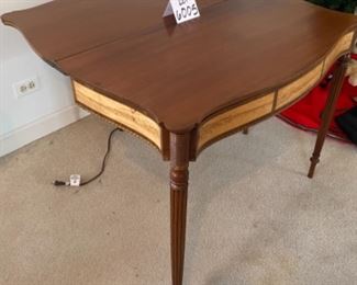 Lot 6005. $225.00. Drop Leaf Table, Perfect for Games, 36"w x 18.5" closed; 37" open, 28" tall, Terrific size that compacts when down.