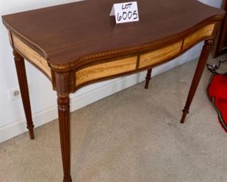 Lot 6005. $225.00. Drop Leaf Table, Perfect for Games, 36"w x 18.5" closed; 37" open, 28" tall, Terrific size that compacts when down.