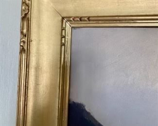 Lot 6022. $1,200.00. John Phillip Osborne "Coast of Maine". Original Oil Painting This is a larger piece: 36x30 framed. Hand-Carved 22k Gold Leaf Frame, and a stunning seascape by this talented Listed Artist.