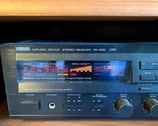 Lot 6025. $175.00 ( 0ver $360.00 if bought individually) 4 Tier Stereo Component Cabinet with Glass Doors ($110.00), 1988 Yamaha KX-W302U Double Cassette Deck (eBay 79.95 Sold Price) 1990 Yamaha RX-530 Natural Sound Stereo Receiver ($72.00 eBay Sold Price), Sony 5-Disc Player CDP-C545 ($75.00 eBay Sold Price), Pair of Boston A70 Speakers with Stands. ($30.00 eBay Sold Price)