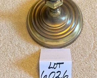 Lot 6026 $75.00. Vintage Brass Swing Arm Floor Lamp with Shade. - 60"Tall - Great Light, Where you want it!