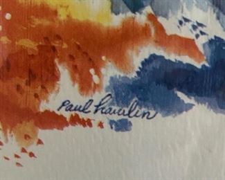 Lot 6031. $175.00. Paul Havalin's "Flying Machines" Original Watercolor 19x16 plus photo book, "Flight".